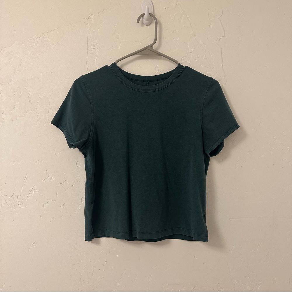 lululemon athletica Dark Green Short Sleeve Tee